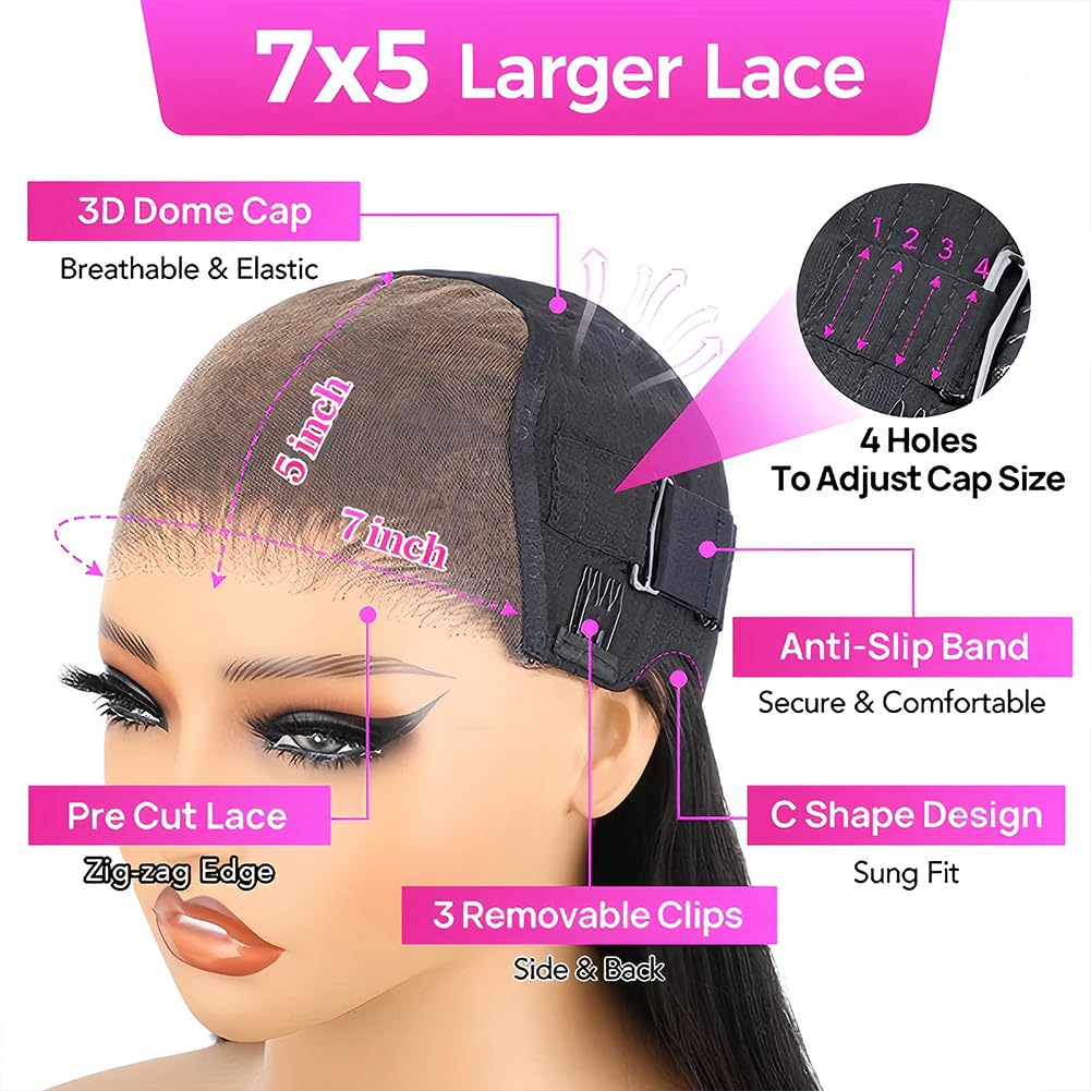 14 Inch Highlight Blonde Wear and Go Glueless Curly Bob Wig Human Hair Pre Plucked, Glueless Pre cut HD Lace Front Wigs Human Hair,Water Wave No Glue wigs, Natural Hairline for Women 200% Density