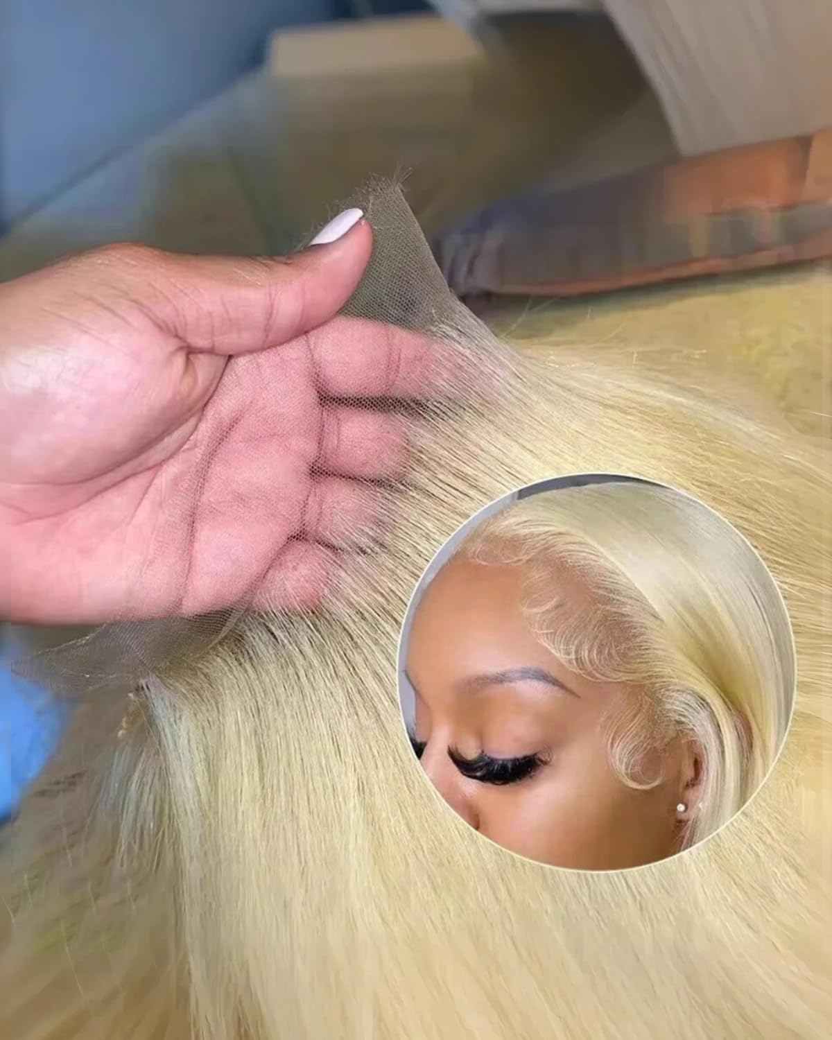 Alididi Ash Blonde Bob Wig Human Hair 13x6 Hd Lace Frontal Short Straight Lace Front Bob Wigs For Women Human Hair Pre Plucked 180% Density 10 Inch