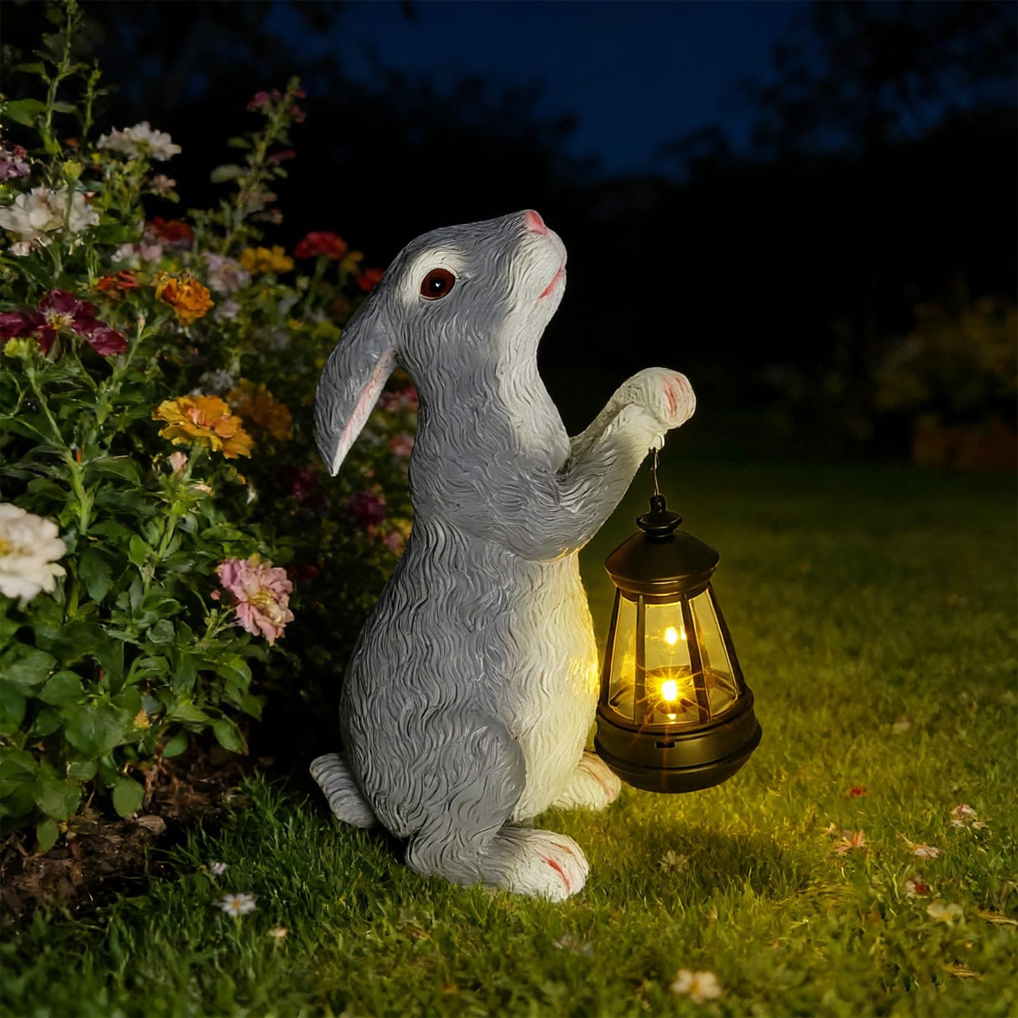 Solar Frog with Umbrella Statue - LED Solar Powered Garden Decor, Auto On/Off Waterproof Resin Outdoor Sculpture for Patio, Yard, Pond, Unique Gardening Gifts for Women & Mom