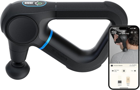 TheraGun Therabody Prime 6th Gen Deep Tissue Massage Gun | Black | Powerful Percussive Massage With 5 Speeds & A Rugged, Durable Design to Relieve Muscle Pain & Speed Up Recovery