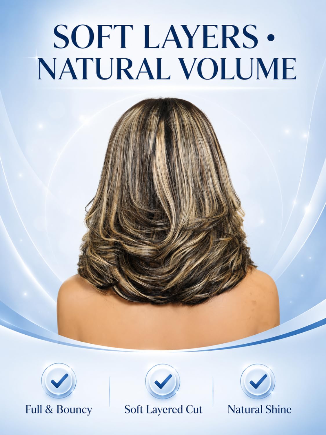 Nadula 13x4 HD Ombre Brown Wavy Bob Drawstring Wig Human Hair with Blonde Face Framing Layers Bangs,Pre Everything Glueless No Slip Wig Pre Plucked Ready to Wear Short Highlight Wavy Bob Wig 10inch