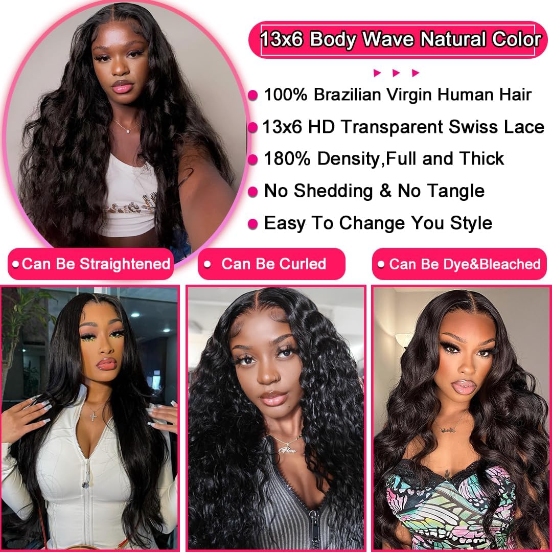 miear 360 Drawstring Lace Front Wigs Human Hair 4/27 Highlight Ombre Wig | 360 HD Full Lace Frontal Wig Body Wave Lace Front Wig Pre Plucked for Black Women 180% Density Honey Blonde Color 28inch