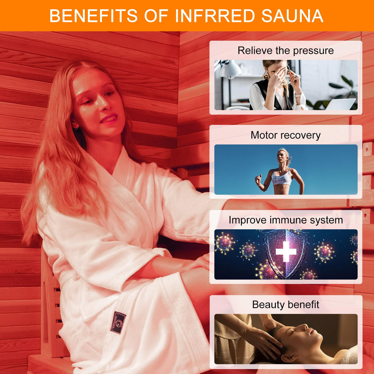 2 Person Infrared Saunas for Home with Recliner, 220V Traditional Sauna for Indoor Use, Canadian Ceder, Full Spectrum Sauna with 9 Heating Panels (Cedar)