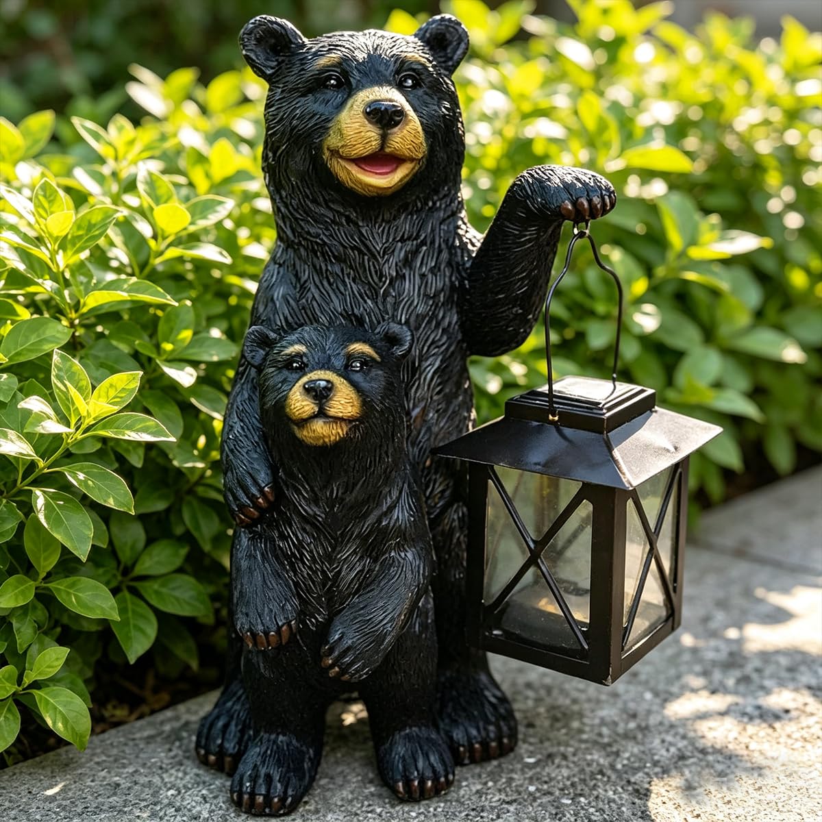 Solar Frog Garden Statue, Outside Frog Statue Gift - Outdoor Solar Garden Figurines Decorative Art Housewarming Gift Suitable for Balcony, Courtyard, and Lawn Decor