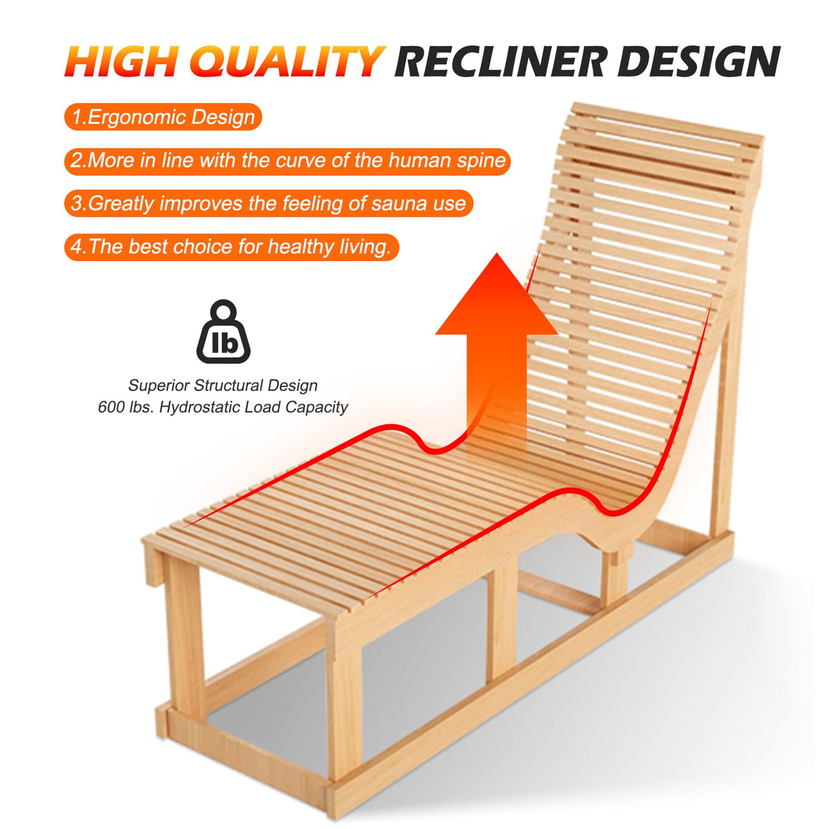 2 Person Infrared Saunas for Home with Recliner, 220V Traditional Sauna for Indoor Use, Canadian Ceder, Full Spectrum Sauna with 9 Heating Panels (Cedar)