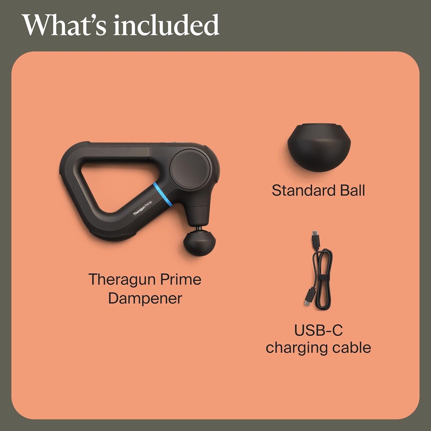 TheraGun Therabody Prime 6th Gen Deep Tissue Massage Gun | Black | Powerful Percussive Massage With 5 Speeds & A Rugged, Durable Design to Relieve Muscle Pain & Speed Up Recovery