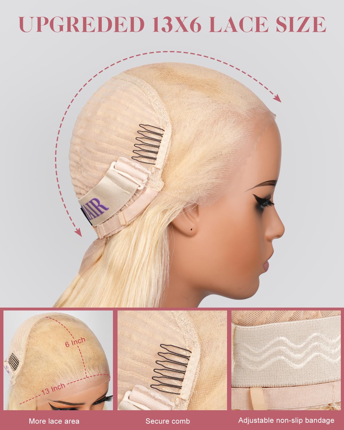 Alididi Ash Blonde Bob Wig Human Hair 13x6 Hd Lace Frontal Short Straight Lace Front Bob Wigs For Women Human Hair Pre Plucked 180% Density 10 Inch