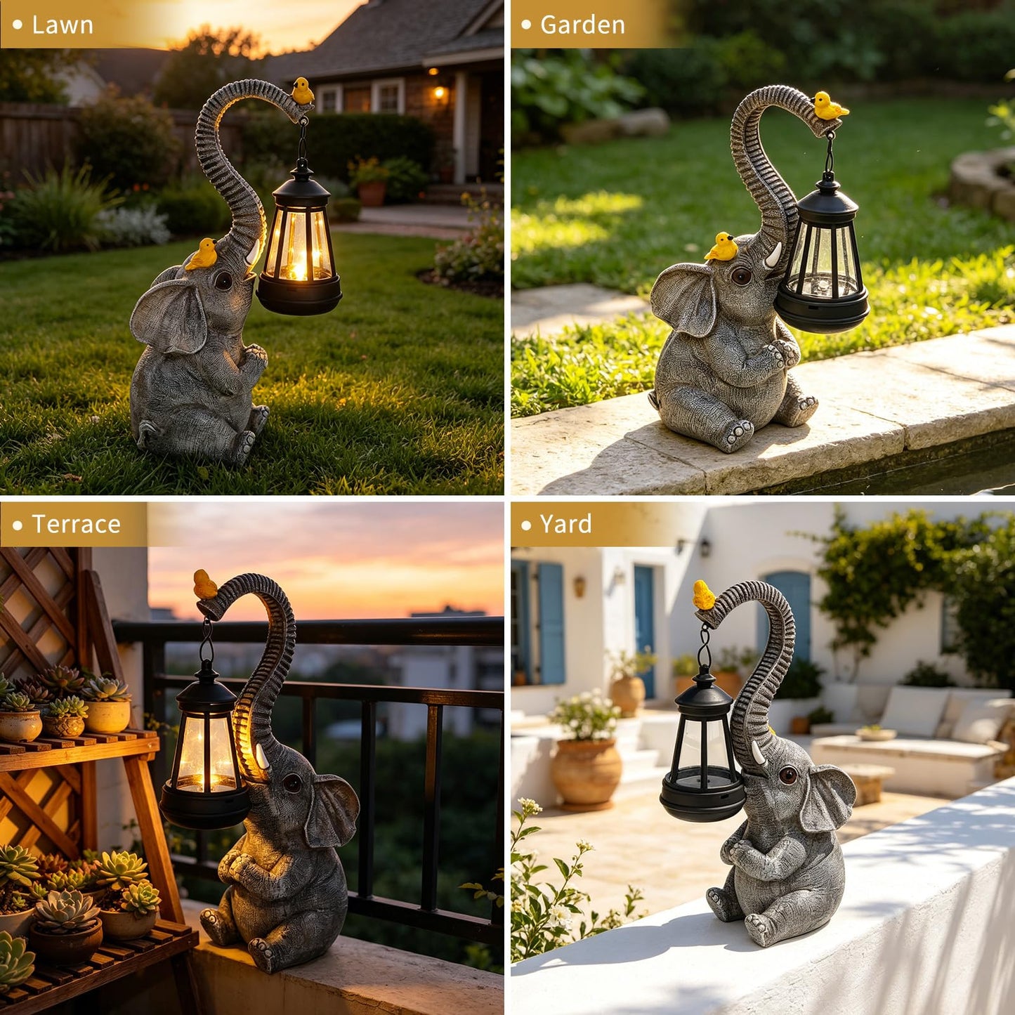 Solar Frog with Umbrella Statue - LED Solar Powered Garden Decor, Auto On/Off Waterproof Resin Outdoor Sculpture for Patio, Yard, Pond, Unique Gardening Gifts for Women & Mom