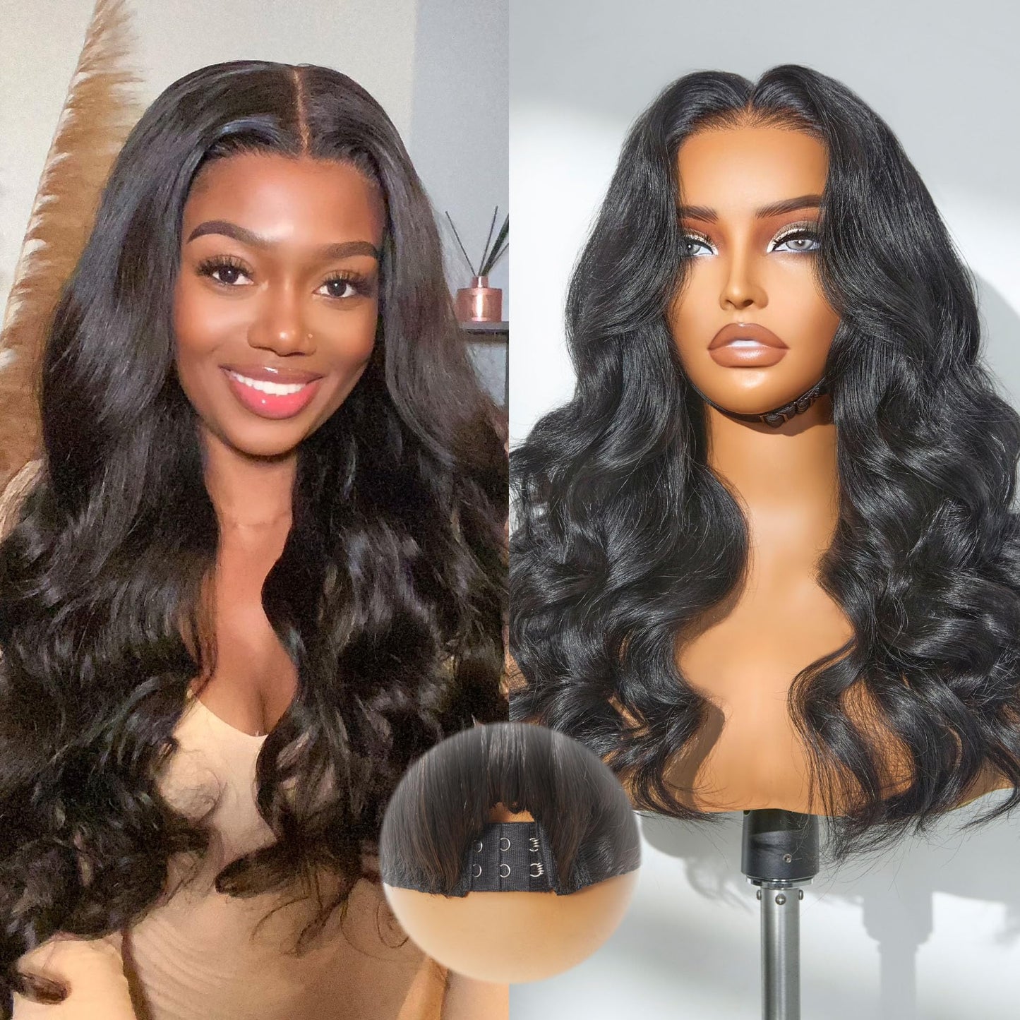 LUVME HAIR 12" Curly Bob Glueless with Blonde Highlights Wigs Human Hair | Without Spray Wigs Pre Plucked Pre Cut Undetectable HD Lace No-Glue Need Protective Wig Short Ready to Go Wig 180 Density