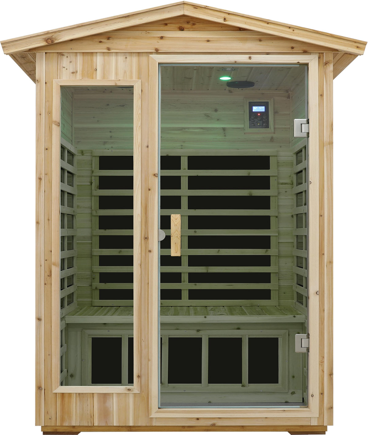 LTCCDSS Full Spectrum Outdoor Sauna 4 Person, Far Infrared, Low EMF, Chromotherapy & Bluetooth