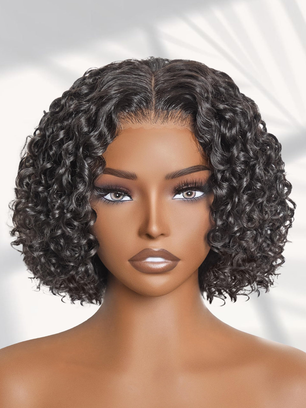 LUVME HAIR 6" Curly Pixie Cut Shotr Wig Glueless Wigs Human Hair Daily Wear | Pre Cut Plucked Undetectable HD Lace Wig Ready to Go Lace Bob Wig Short Curly Water Wave Natural-Looking Finish Glueless