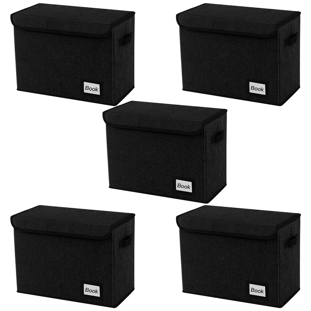 Comic Book Storage Box, 15.8" X 7.8" X 11.8", Heavy Duty Collapsible Holds 160-180 Comic Book Bin Container Holder Shelf (Cartoon Bombs)