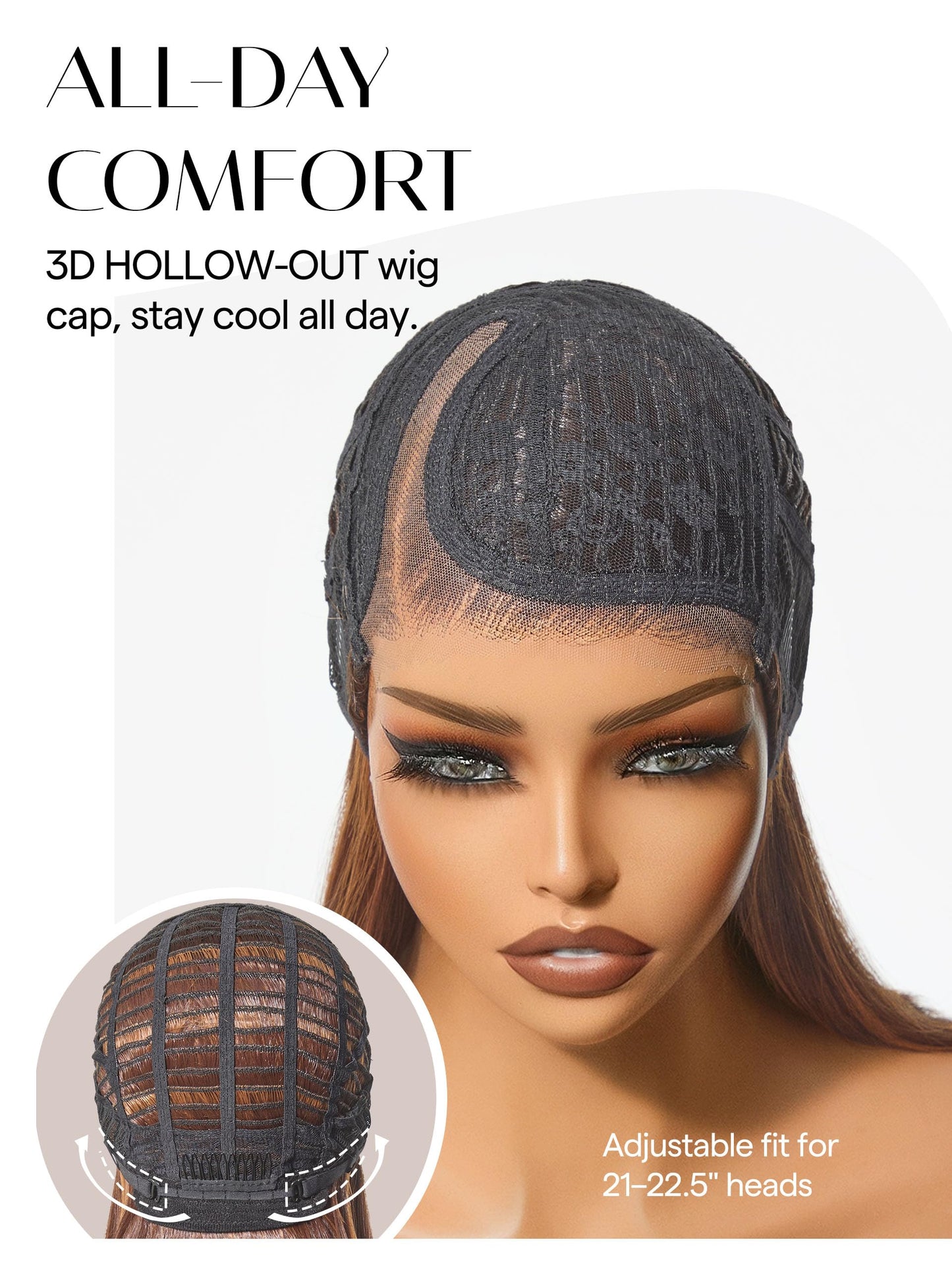 GORGIUS Blonde Bob Wig with Highlights Glueless Straight Short Synthetic Lace Front Wigs For Women Pre Cut Pre Plucked Side Part Hairline 12 Inch