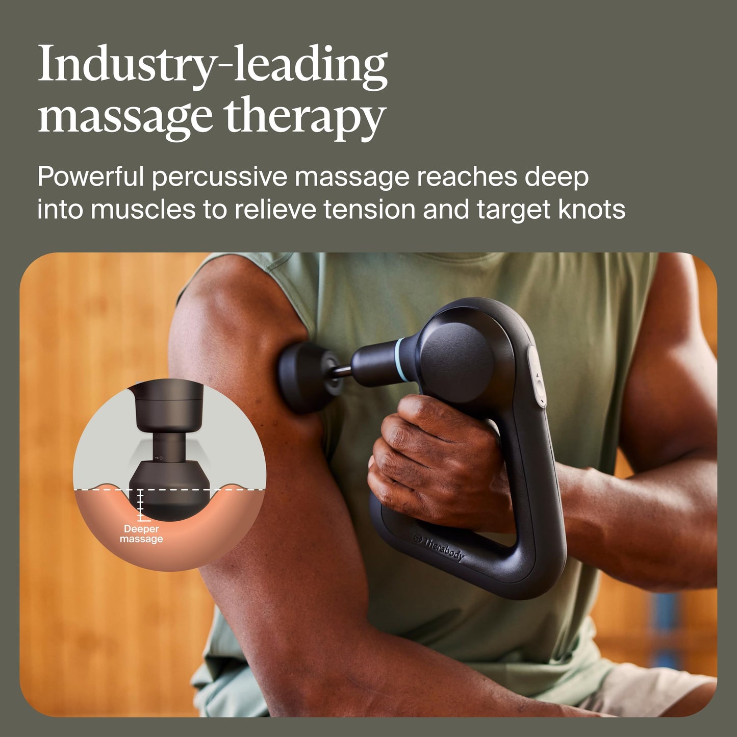 TheraGun Therabody Prime 6th Gen Deep Tissue Massage Gun | Black | Powerful Percussive Massage With 5 Speeds & A Rugged, Durable Design to Relieve Muscle Pain & Speed Up Recovery