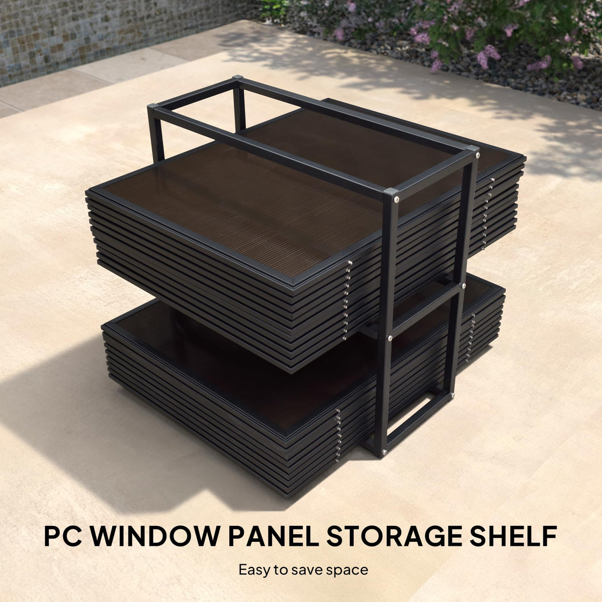 PURPLE LEAF Sunroom 12' x 14' Solarium Double Roof Gazebo, Sliding Doors