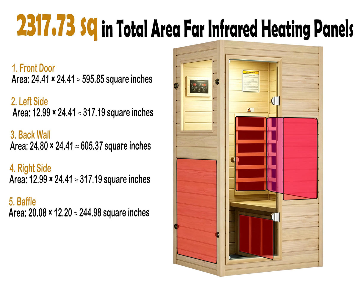 LTCCDSS Full Spectrum Outdoor Sauna 4 Person, Far Infrared, Low EMF, Chromotherapy & Bluetooth