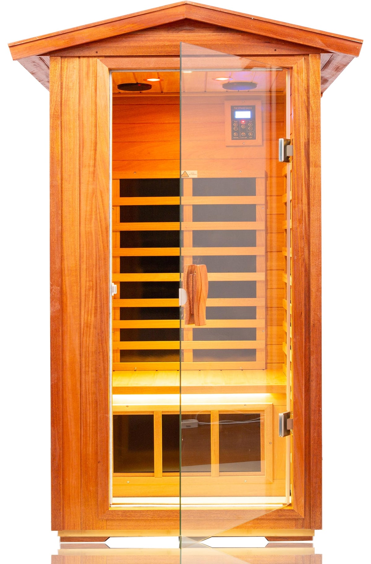 LTCCDSS Full Spectrum Outdoor Sauna 4 Person, Far Infrared, Low EMF, Chromotherapy & Bluetooth