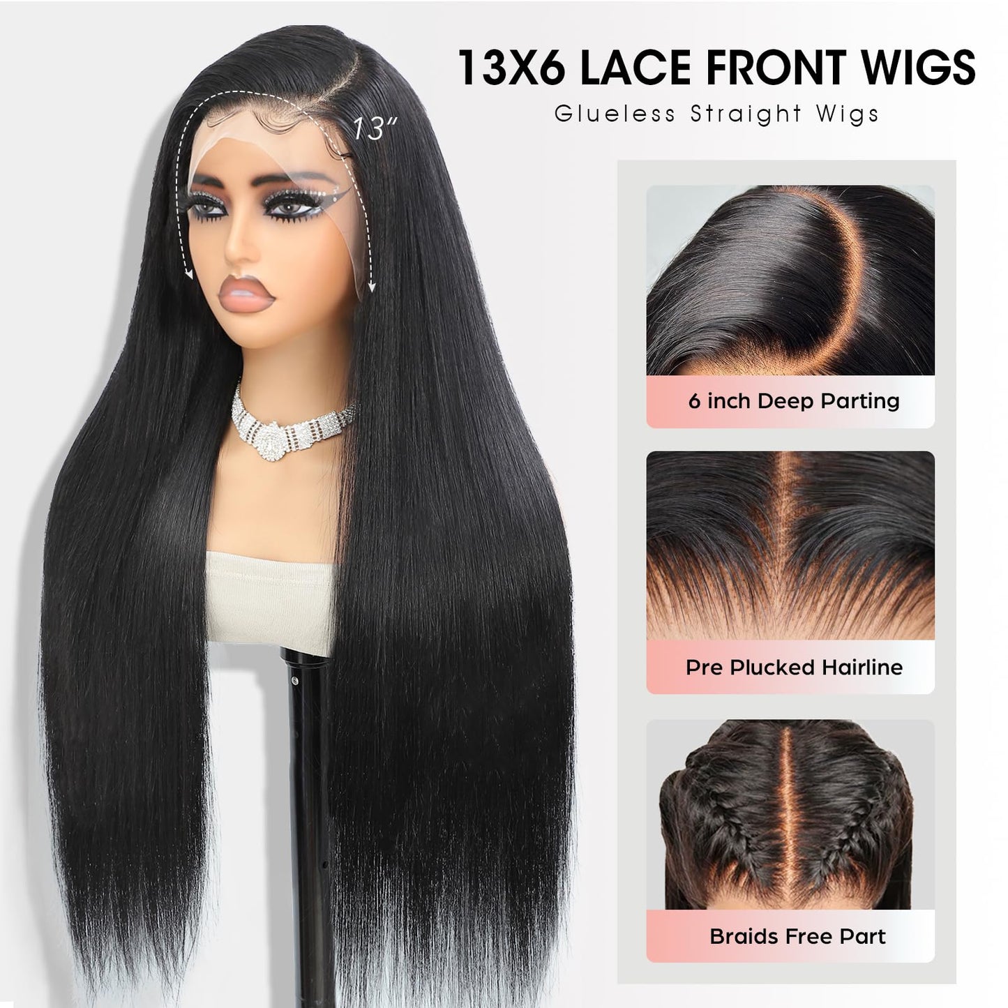 Pull Go 13x6 Drawstring Highlight Lace Front Wigs Human Hair Ombre Honey Blonde 210 Density Skinlike HD Full Lace Frontal Glueless Wigs Human Hair Pre Plucked Pre Cut Straight Balayage Wig 18 Inch