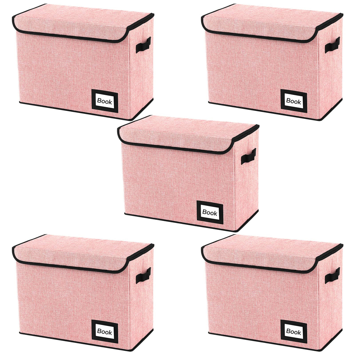 Comic Book Storage Box, 15.8" X 7.8" X 11.8", Heavy Duty Collapsible Holds 160-180 Comic Book Bin Container Holder Shelf (Cartoon Bombs)