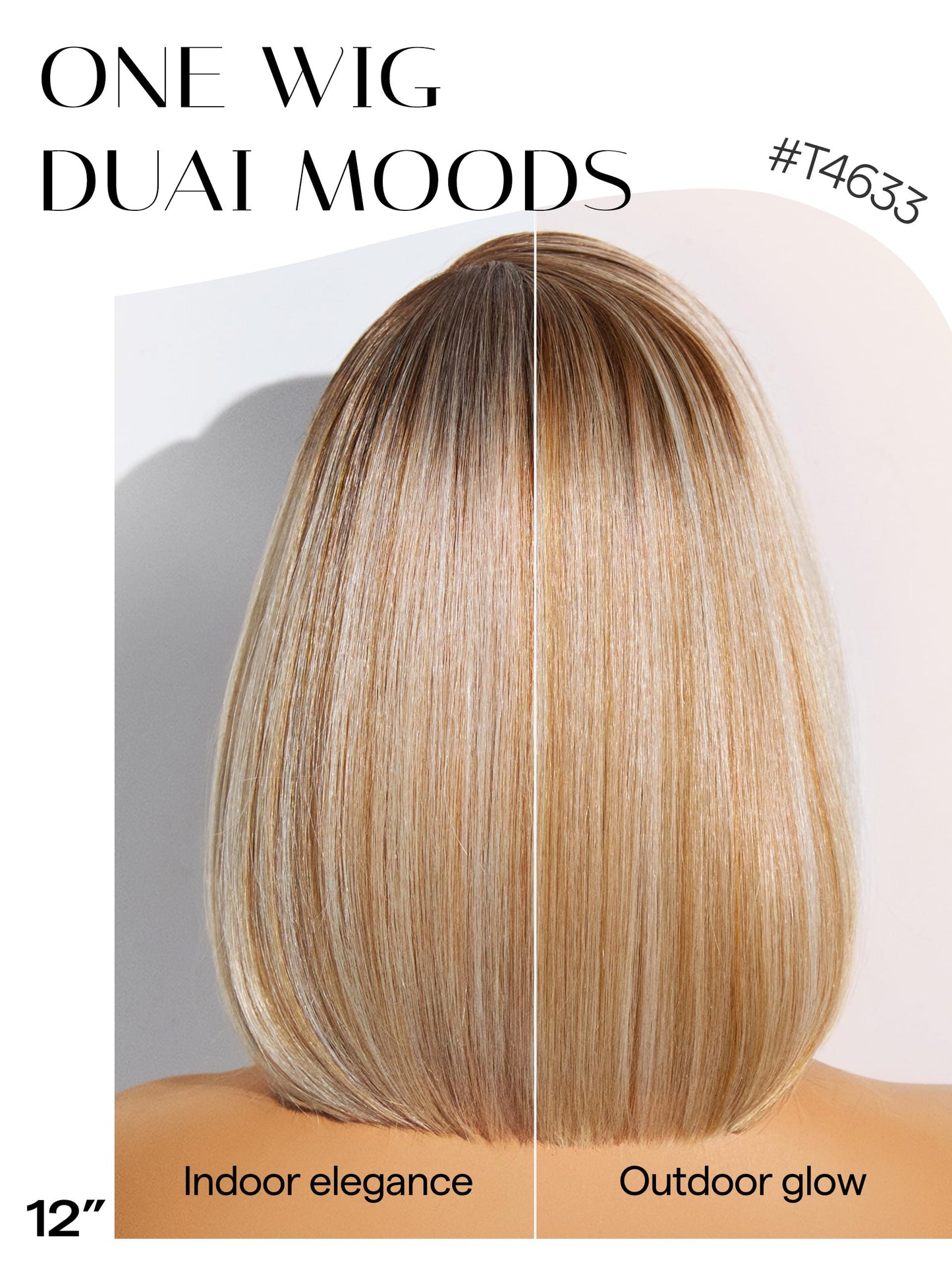 GORGIUS Blonde Bob Wig with Highlights Glueless Straight Short Synthetic Lace Front Wigs For Women Pre Cut Pre Plucked Side Part Hairline 12 Inch