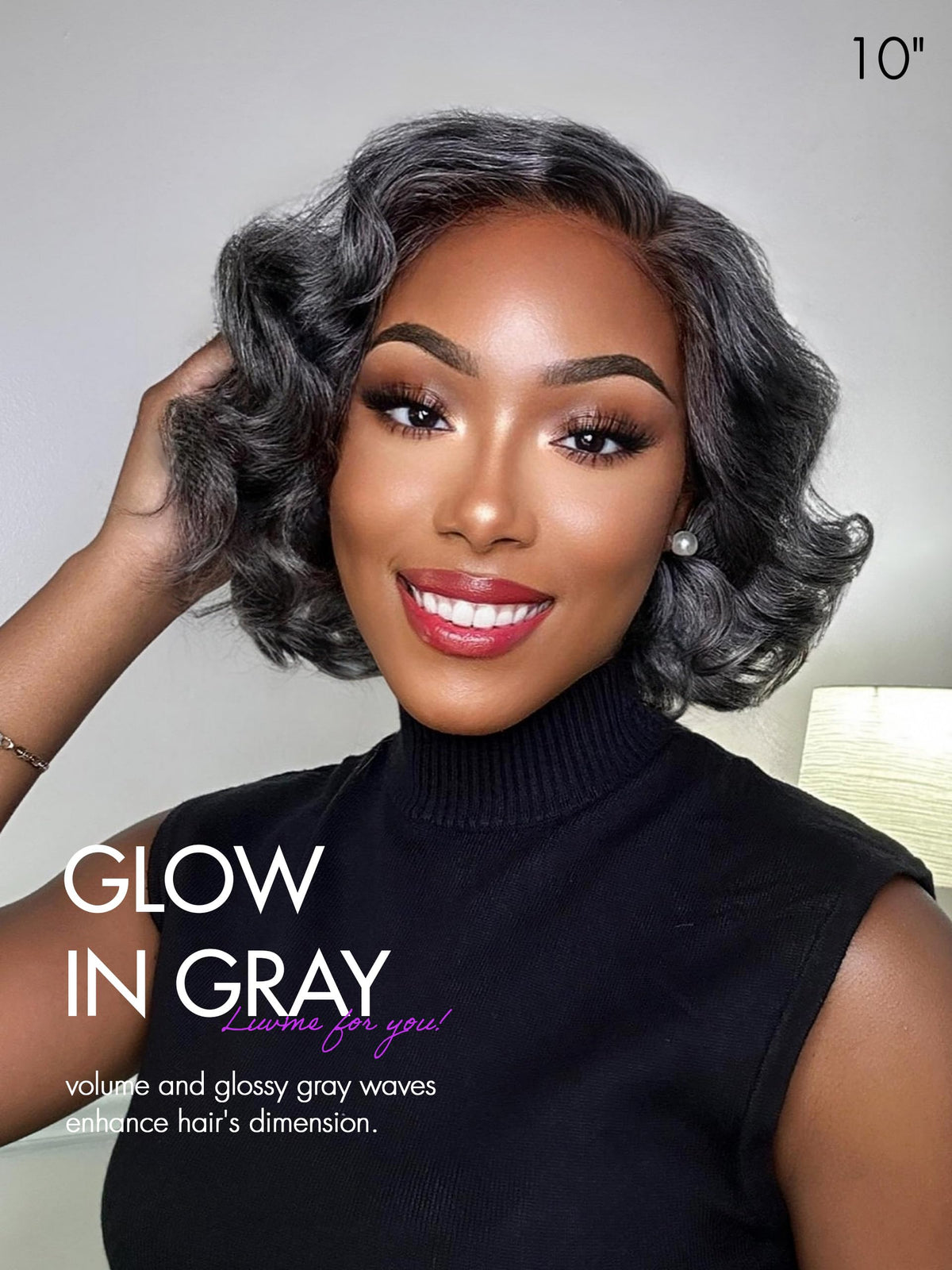 LUVME HAIR 6" Curly Pixie Cut Shotr Wig Glueless Wigs Human Hair Daily Wear | Pre Cut Plucked Undetectable HD Lace Wig Ready to Go Lace Bob Wig Short Curly Water Wave Natural-Looking Finish Glueless