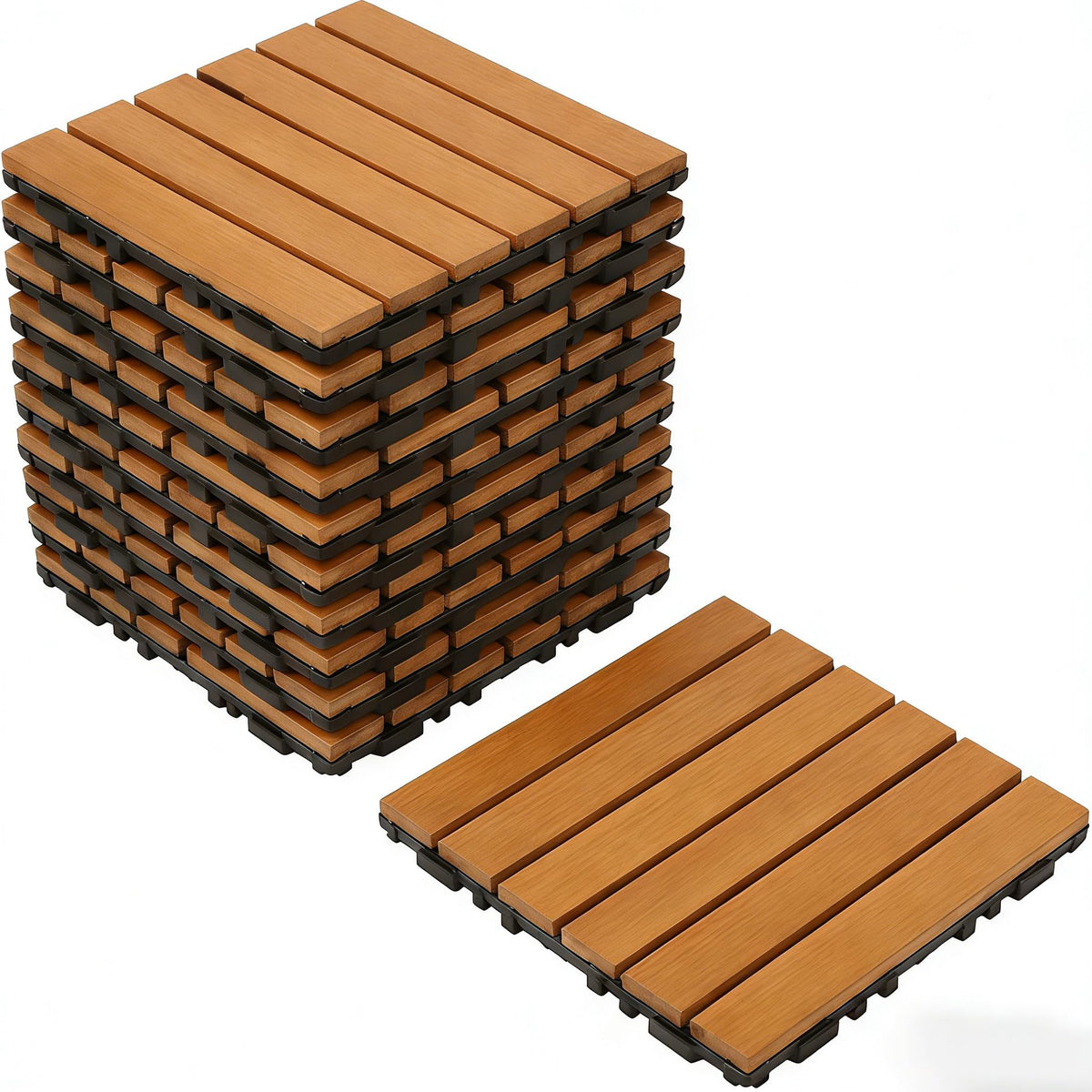 LTCCDSS Ultra-Low EMF Outdoor Infrared Sauna 2 Person, Composite Wood Far Infrared Sauna for Home, EMF 0.1-1mG, Bluetooth & Chromotherapy