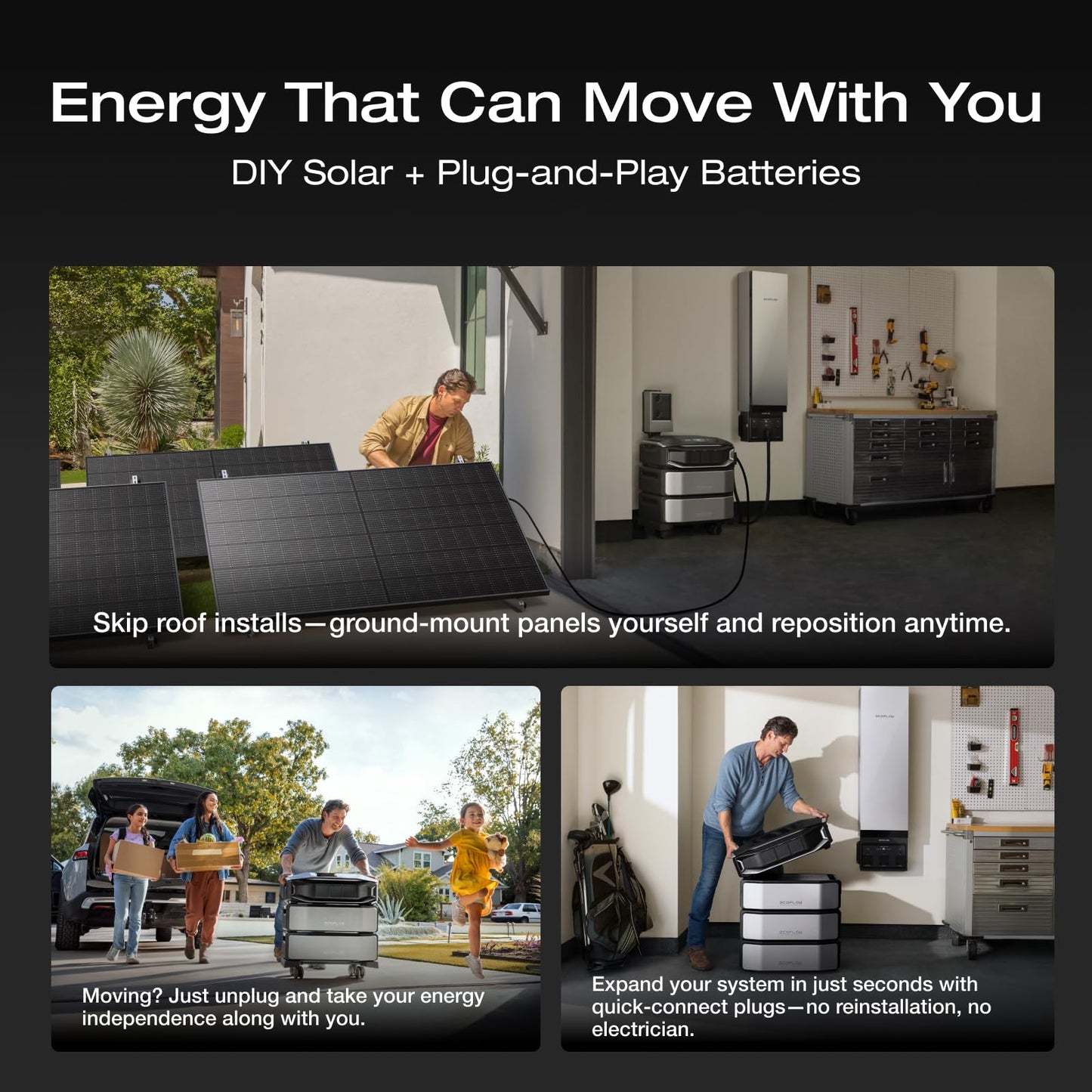 EF ECOFLOW DELTA Pro Ultra 6144Wh Power Station, 120/240V 7200W AC Output | Lifepo4 Home Battery Backup Expandable to 90kWh, 2H to Full Charge, Solar Generator for Home Use, Emergency, Camping, RV