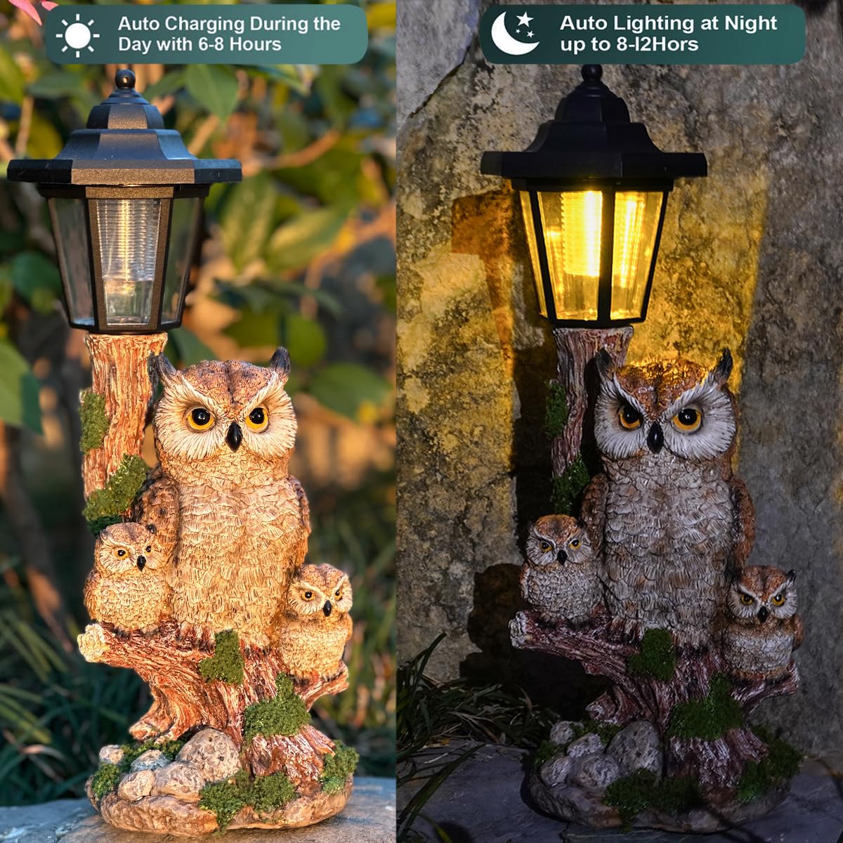 Solar Frog Garden Statue, Outside Frog Statue Gift - Outdoor Solar Garden Figurines Decorative Art Housewarming Gift Suitable for Balcony, Courtyard, and Lawn Decor