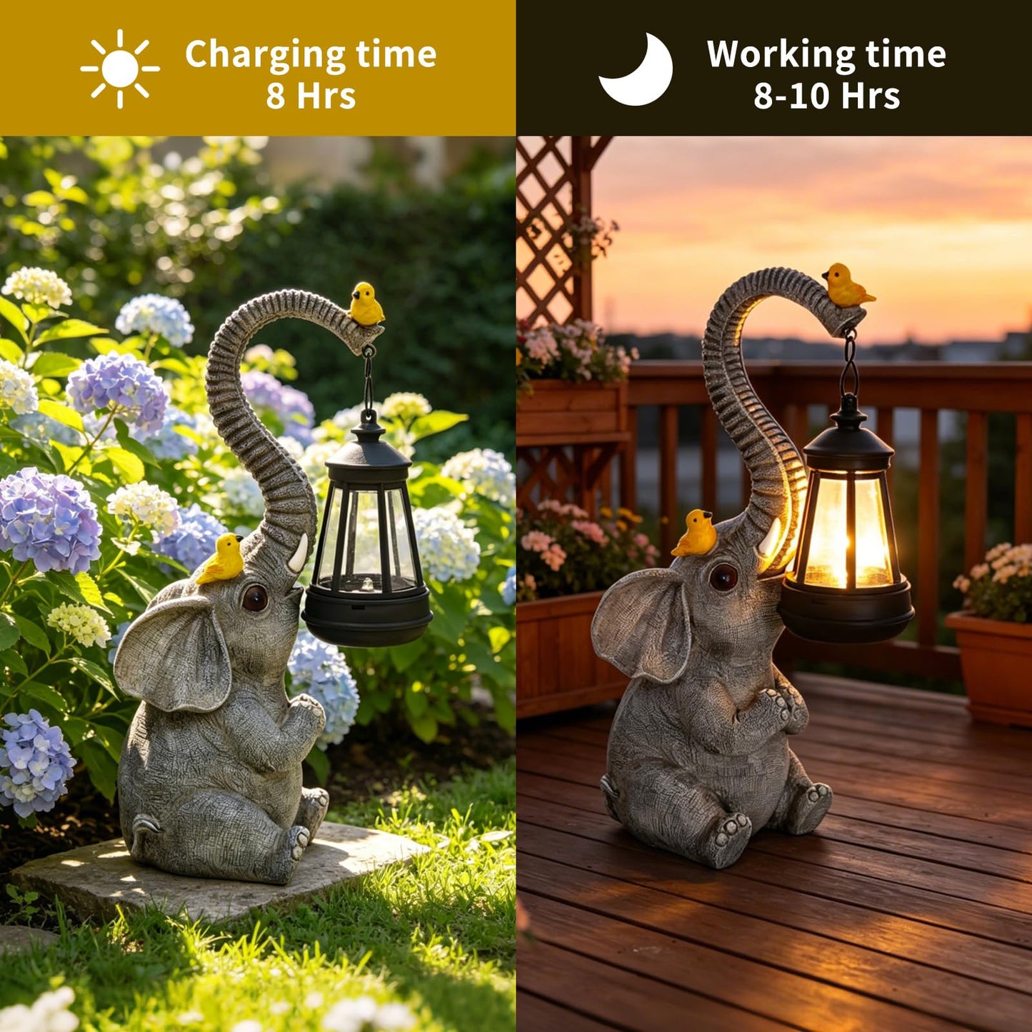 Solar Frog with Umbrella Statue - LED Solar Powered Garden Decor, Auto On/Off Waterproof Resin Outdoor Sculpture for Patio, Yard, Pond, Unique Gardening Gifts for Women & Mom
