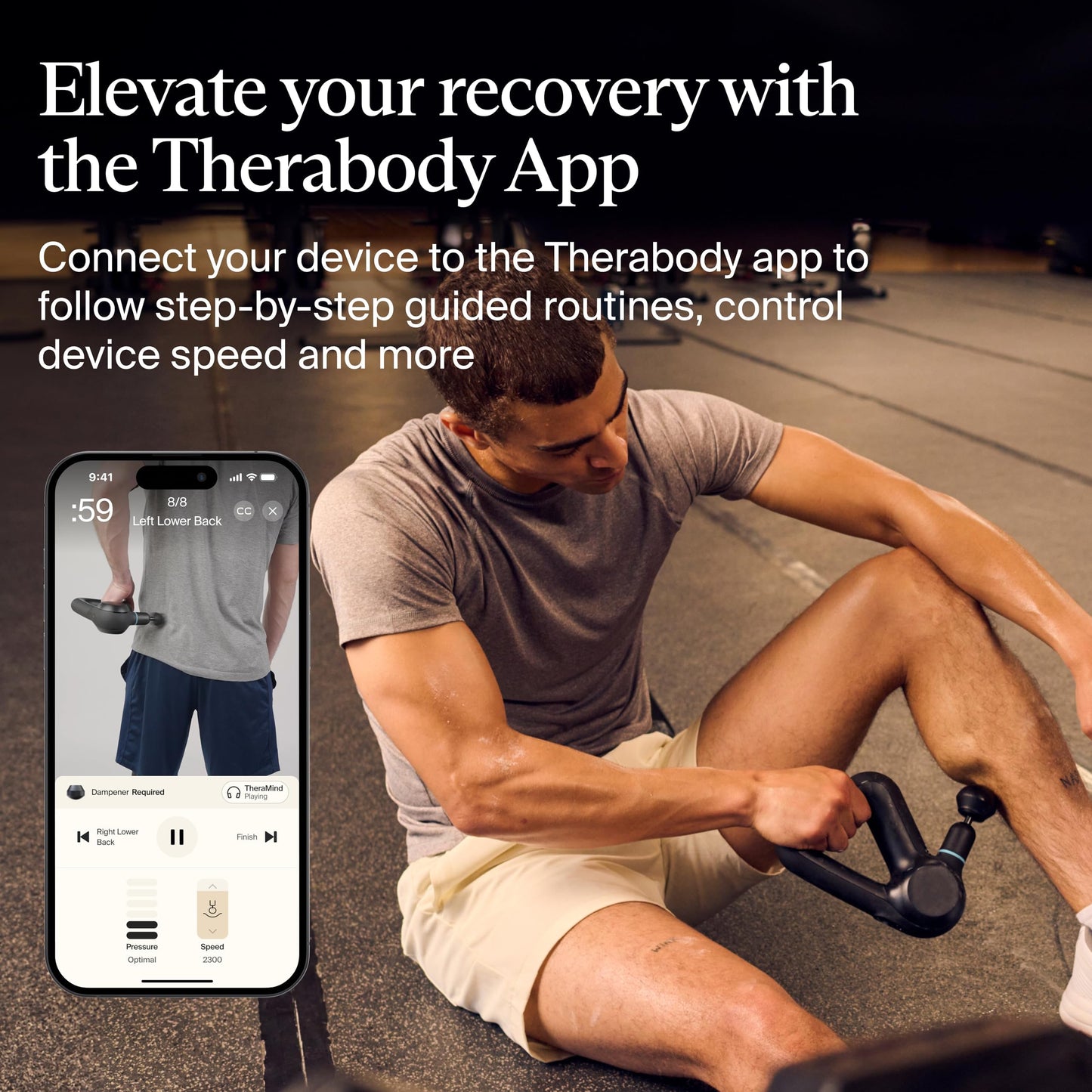 TheraGun Therabody Prime 6th Gen Deep Tissue Massage Gun | Black | Powerful Percussive Massage With 5 Speeds & A Rugged, Durable Design to Relieve Muscle Pain & Speed Up Recovery