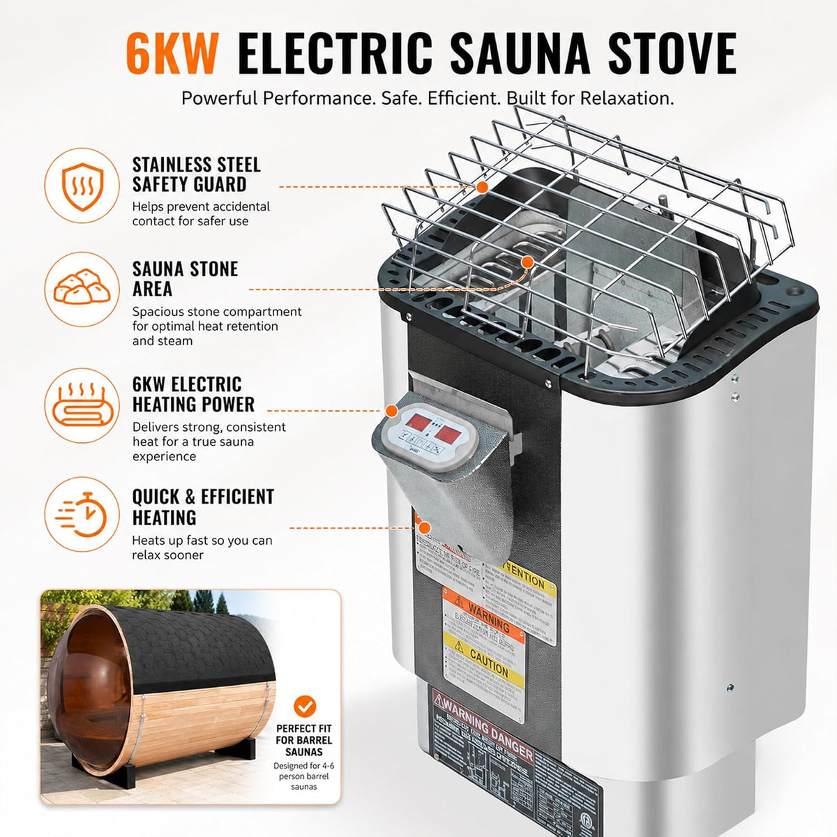 Panoramic Outdoor Sauna,Canadian Cedar 4-6 Person Steam Saunas