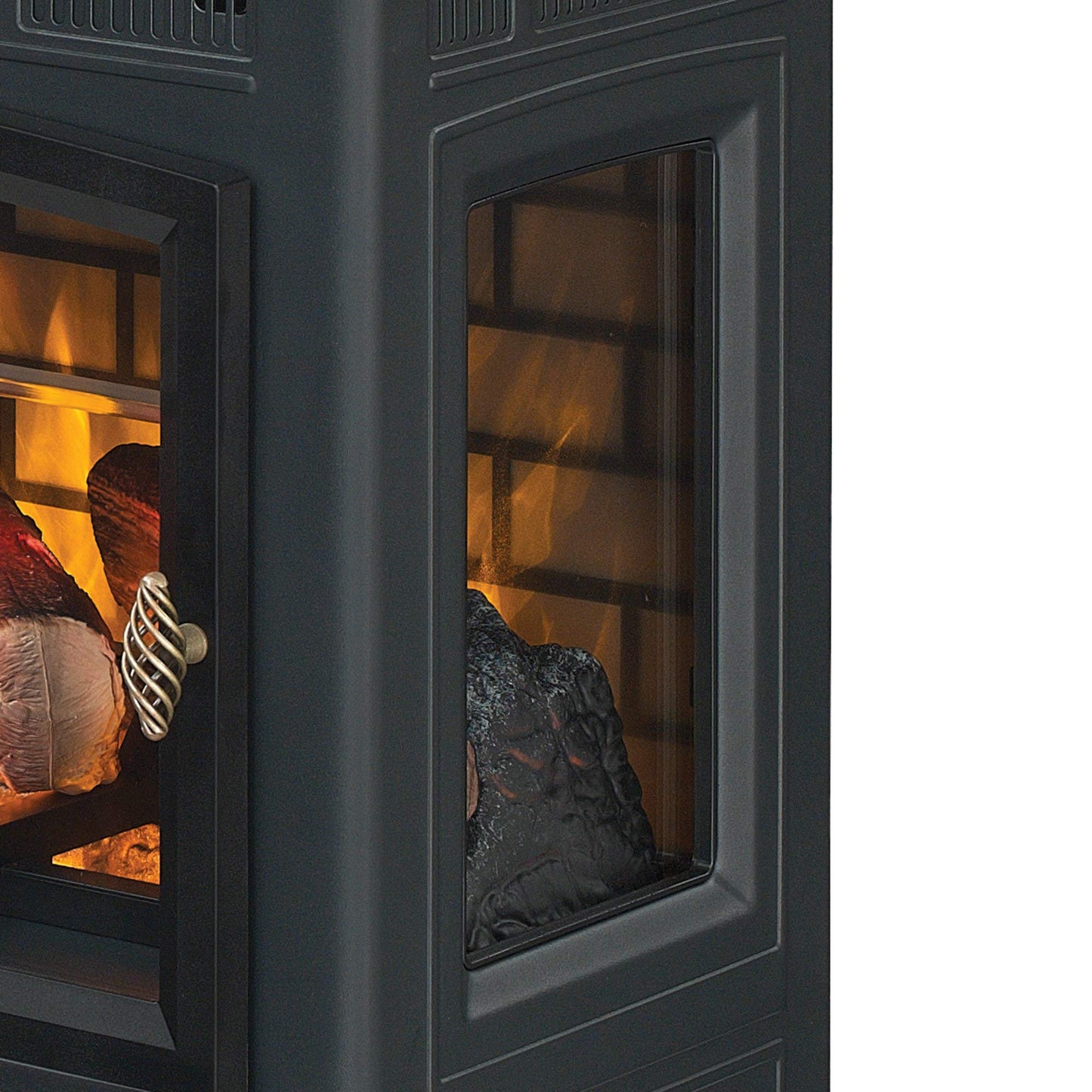 duraflame Freestanding Electric Fireplace Stove Heater with 3D Flame Effect for 1,000 Sq. Ft, Bronze