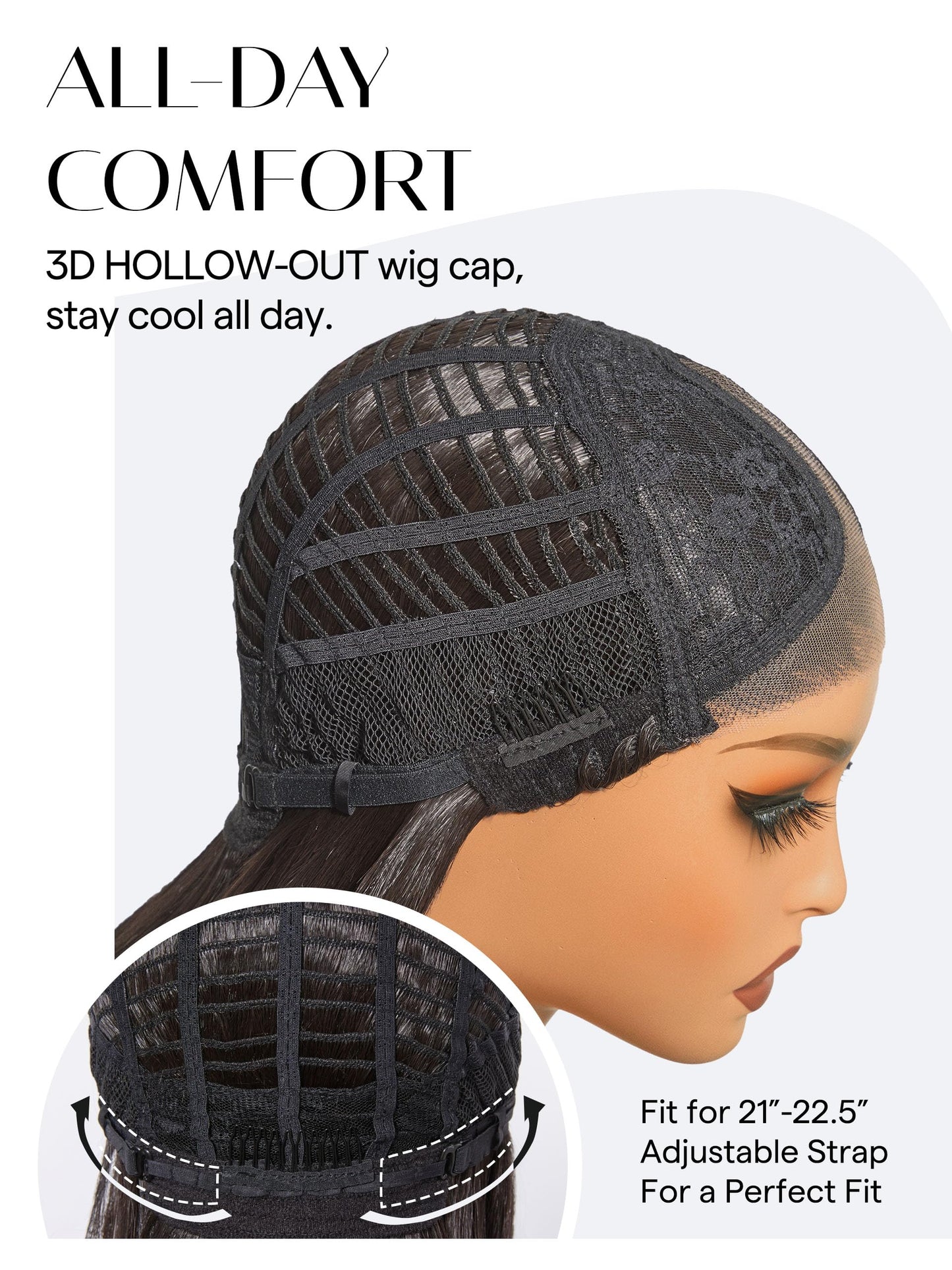 GORGIUS Blonde Bob Wig with Highlights Glueless Straight Short Synthetic Lace Front Wigs For Women Pre Cut Pre Plucked Side Part Hairline 12 Inch
