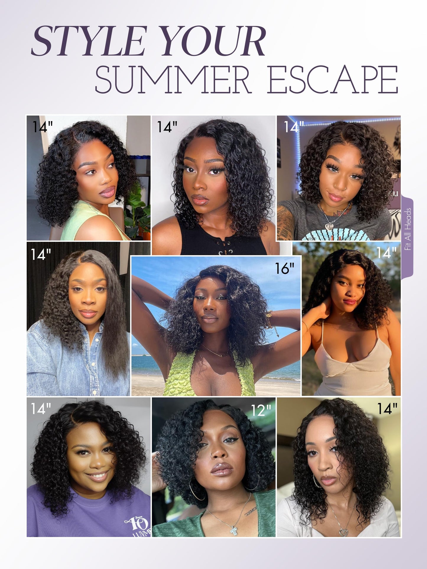 LUVME HAIR 12" Curly Bob Glueless with Blonde Highlights Wigs Human Hair | Without Spray Wigs Pre Plucked Pre Cut Undetectable HD Lace No-Glue Need Protective Wig Short Ready to Go Wig 180 Density