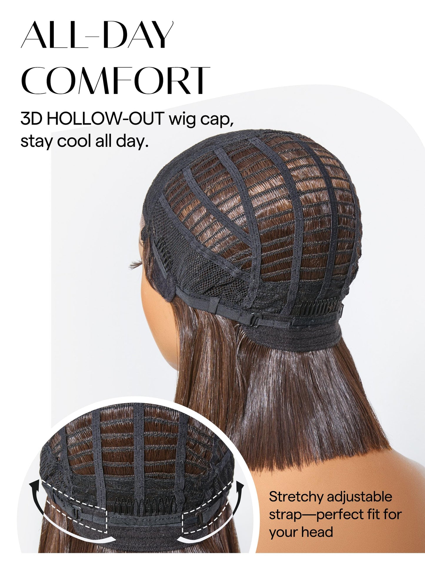 GORGIUS Blonde Bob Wig with Highlights Glueless Straight Short Synthetic Lace Front Wigs For Women Pre Cut Pre Plucked Side Part Hairline 12 Inch