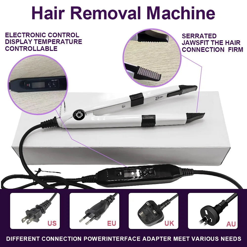 Advanced V Light Hair Extension Tools Kit with UV Glue Hair Extension Machine