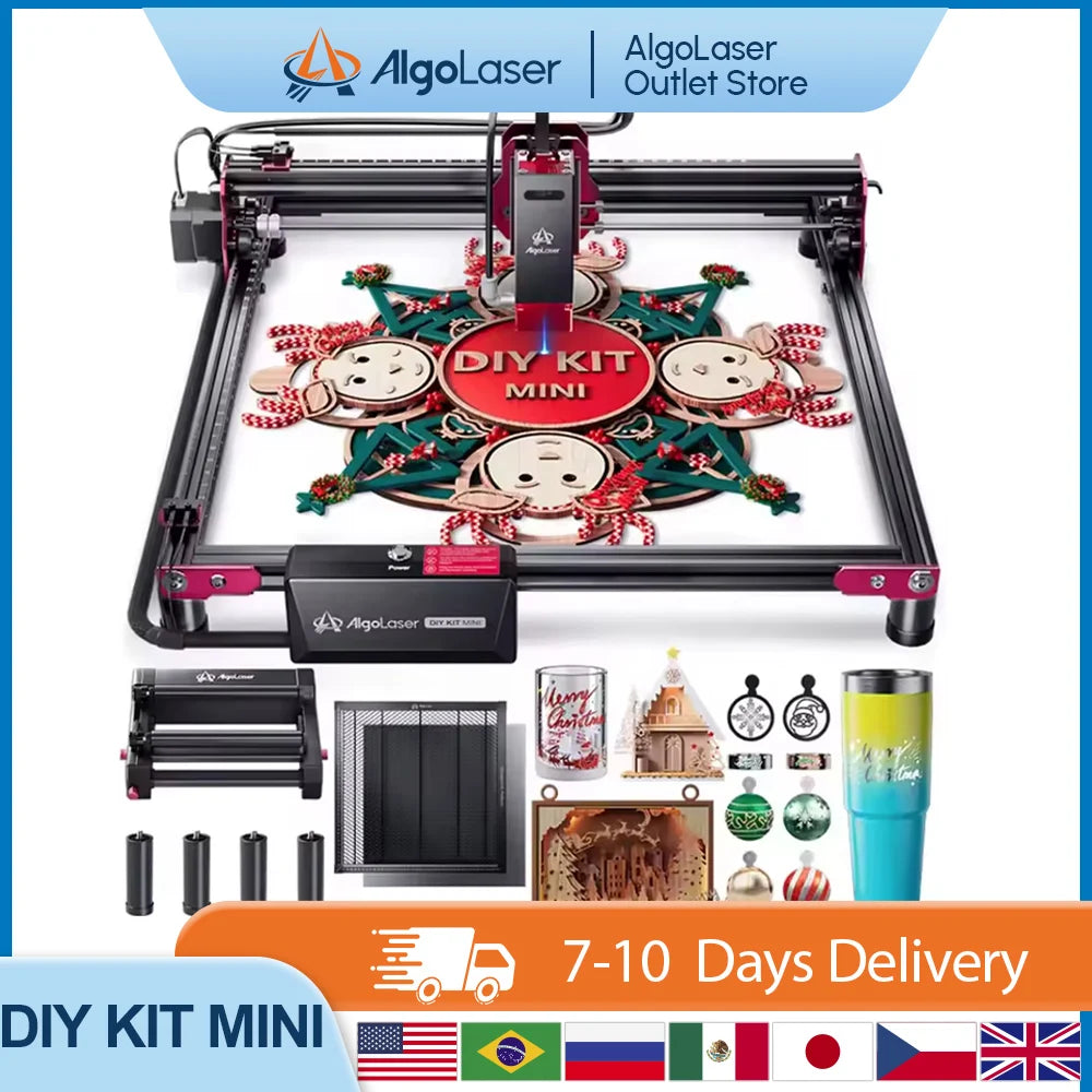 DIY KIT Mini 10W Laser Engraver Cutter For Beginner Table Woodworking