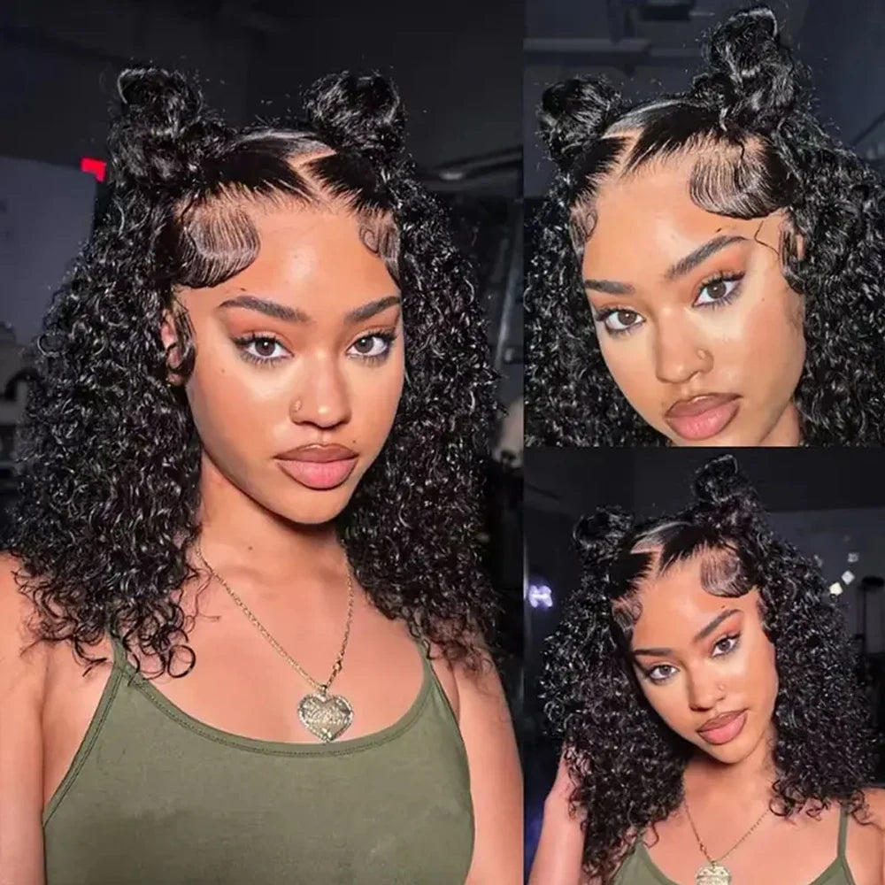 12A Brazilian Virgin Human Hair Wig Kinky Curly Goddess Style
