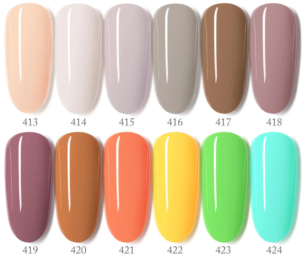 Gel Nail Polish Kit  Color Nail Manicure Soak  Nail Gel Varnish Set