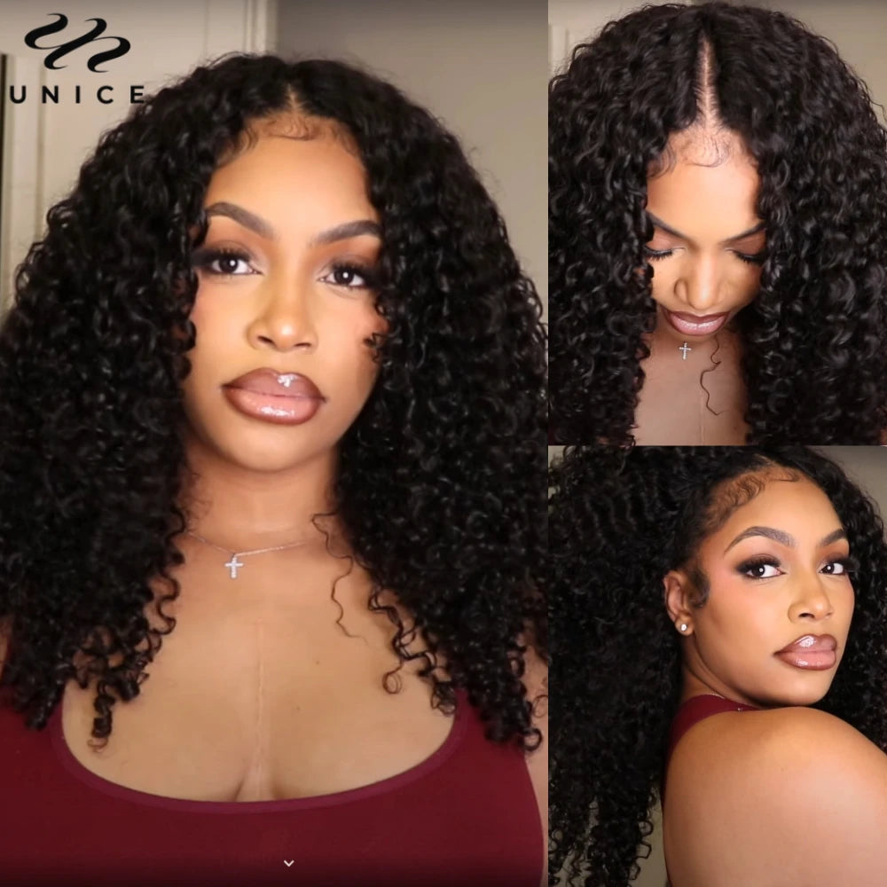 Wave Brazilian Human Hair  V Part Wig 100% Human Hair Seamless