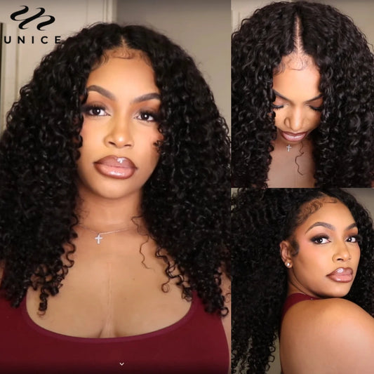 Wave Brazilian Human Hair  V Part Wig 100% Human Hair Seamless