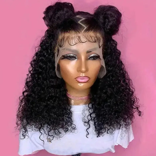 12A Brazilian Virgin Human Hair Wig Kinky Curly Goddess Style