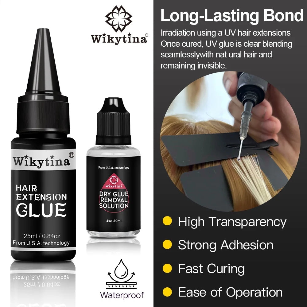 Advanced V Light Hair Extension Tools Kit with UV Glue Hair Extension Machine