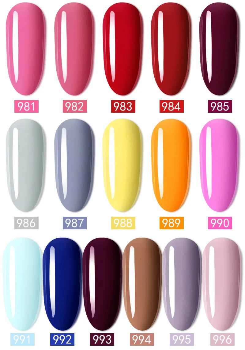 Gel Nail Polish Kit  Color Nail Manicure Soak  Nail Gel Varnish Set