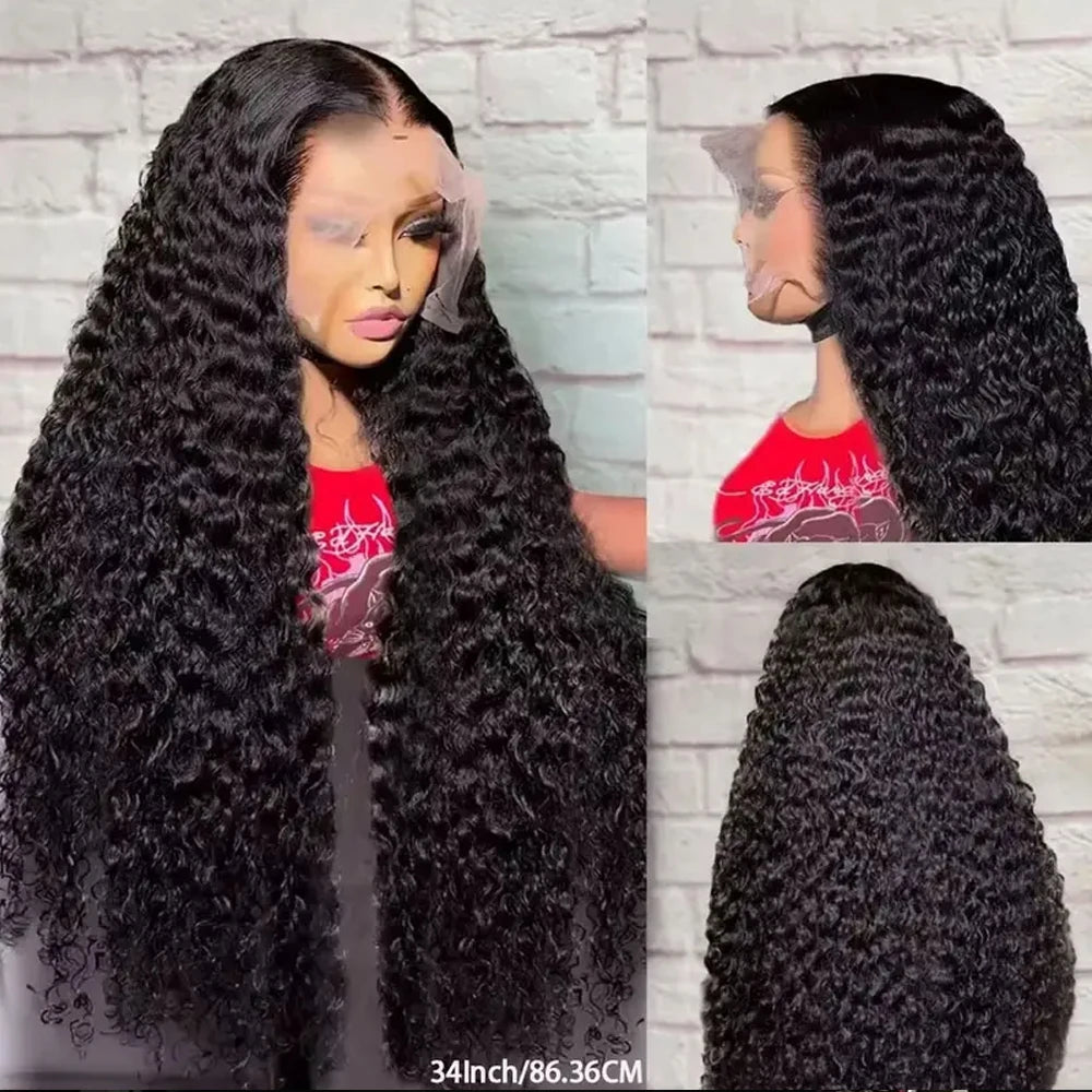 12A Brazilian Virgin Human Hair Wig Kinky Curly Goddess Style