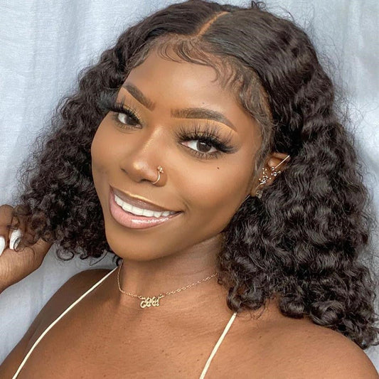 Exotic African Small Curly Hair Wig-0