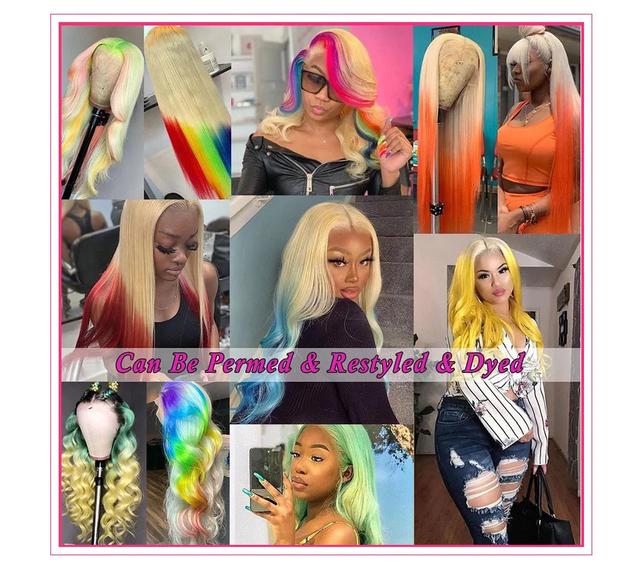 Honey Blonde 360 Full Lace Wig Human Hair Pre Plucked Hd Body Wave Long 613 13x4 Lace Front