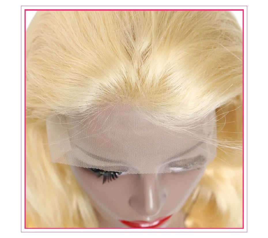 Honey Blonde 360 Full Lace Wig Human Hair Pre Plucked Hd Body Wave Long 613 13x4 Lace Front