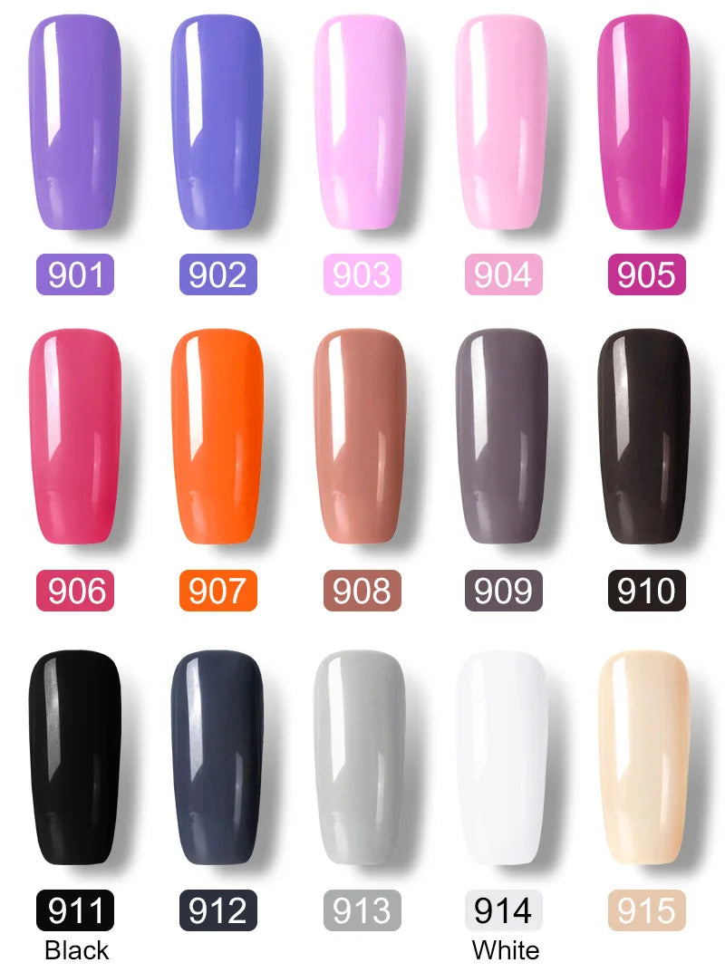 Gel Nail Polish Kit  Color Nail Manicure Soak  Nail Gel Varnish Set