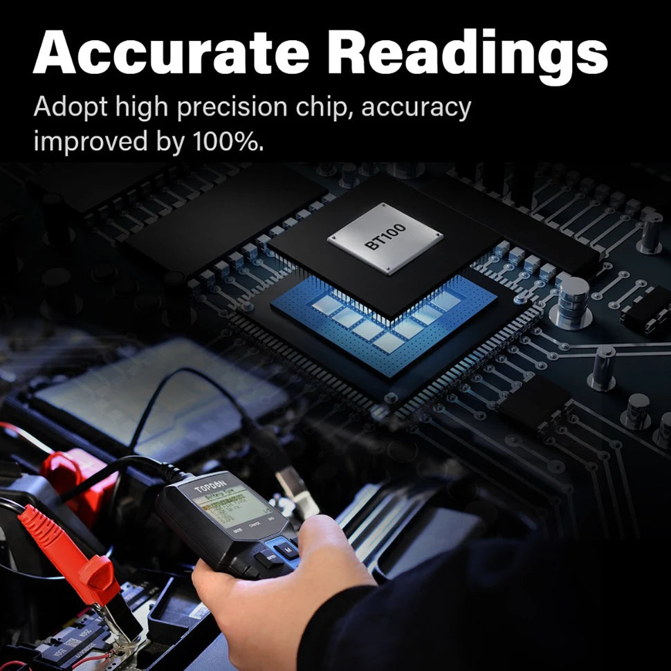 Battery Tester Charging Cranking Test Tools for Car 24V/12V